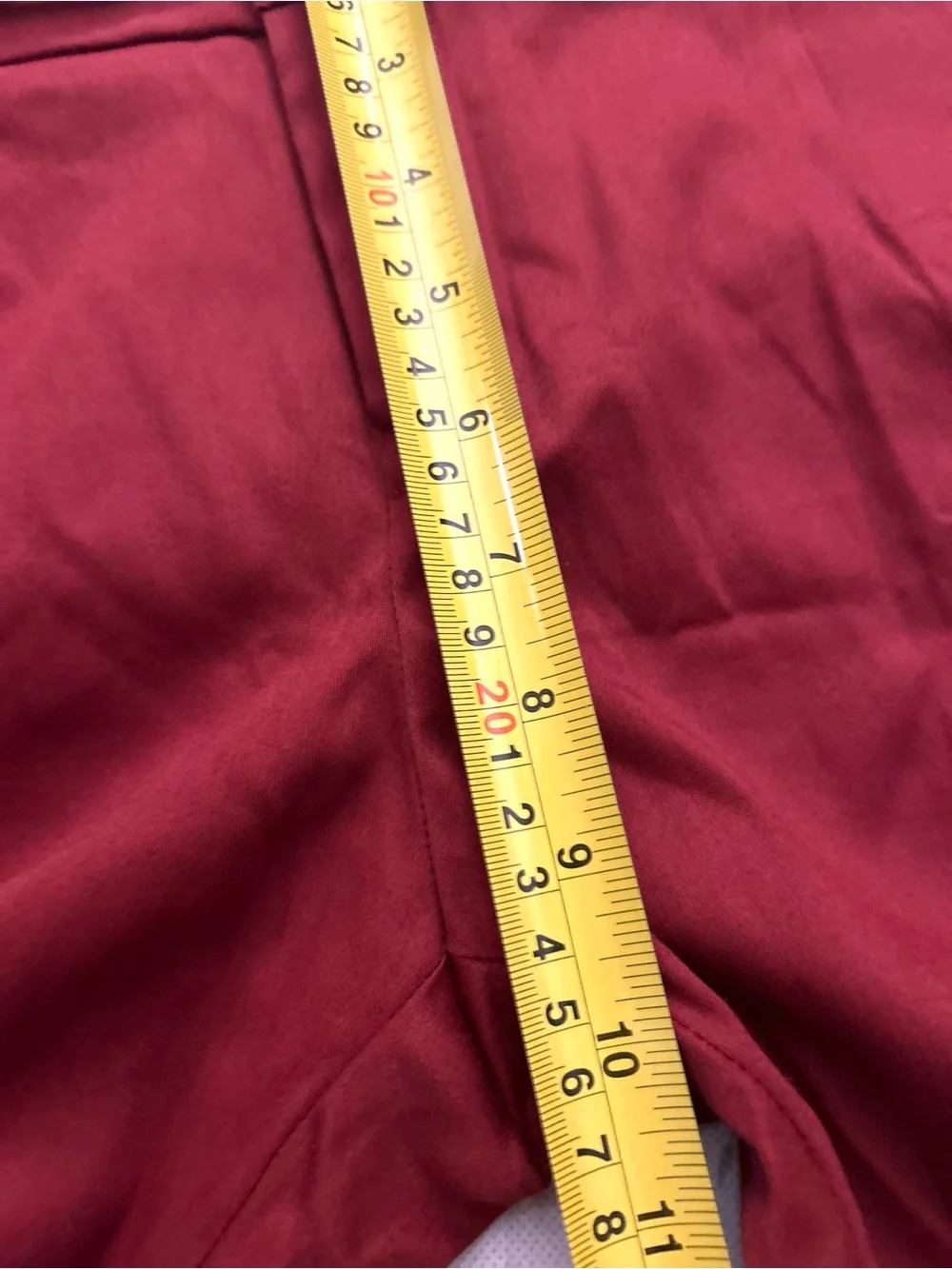 Timing Women's Burgundy Chinos with Leather Belt Sz M (6 -8) 98% cotton.